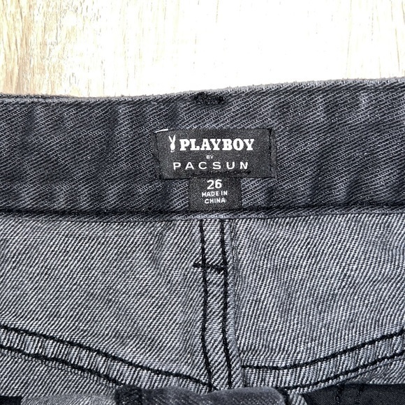 PLAYBOY mini denim skirt with‎ bling - Picture 2 of 3